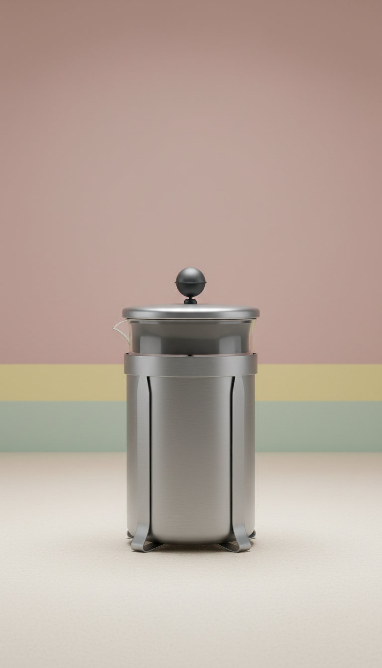 Brushed Stainless Steel French Press